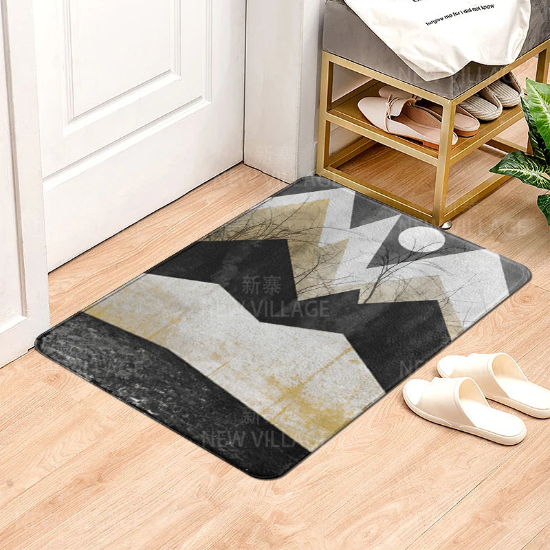 House entrance carpet Home door mat Modern Nordic style Room Bath mat Foot bathroom non-slip Kitchen water absorption rugs aaaa