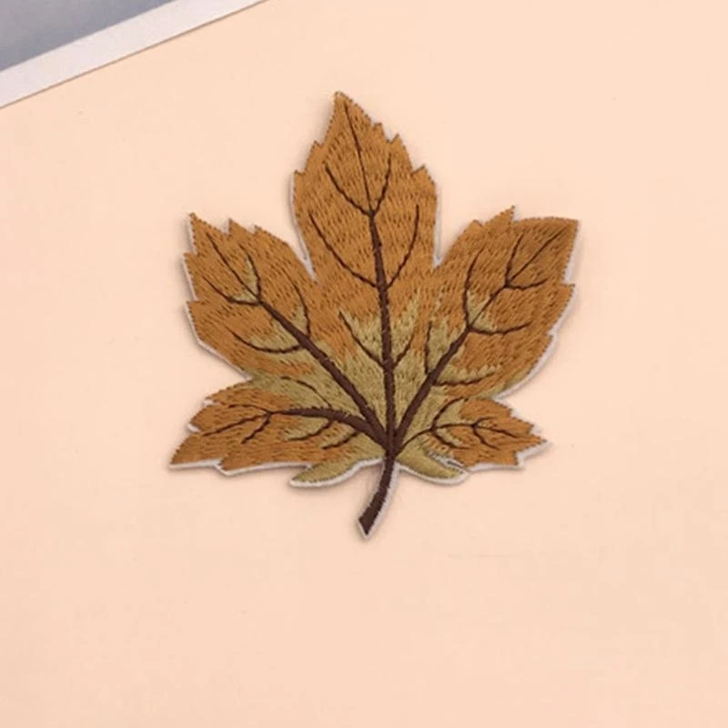 

9 Piece Multicolor Maple Sew/Iron On Appliques Embroidery Patches for Clothing Art Crafts DIY Badge Stickers Decor