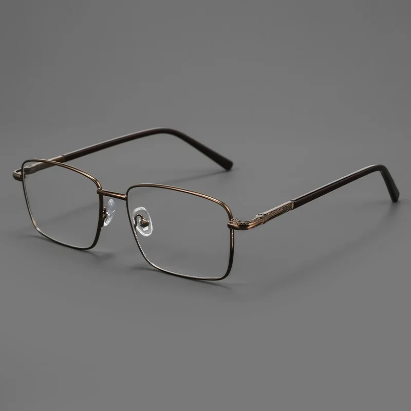 

Retro Ultra Light Alloy Square Glass Frame Men Anti Blue Light Prescription Presbyopia Reading Glasses for Man 0 25 to 600