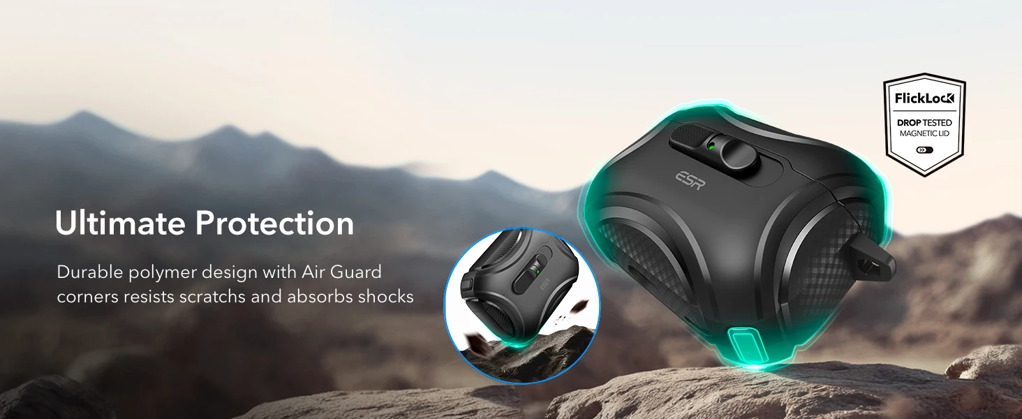 ESR für AirPods Pro 3 Hülle (2025) Sichere FlickLock Ultimate Kopfhörerhülle für AirPods Pro 2./1. Gen & Airpod 4/5 (2024/2026) – Detail 7