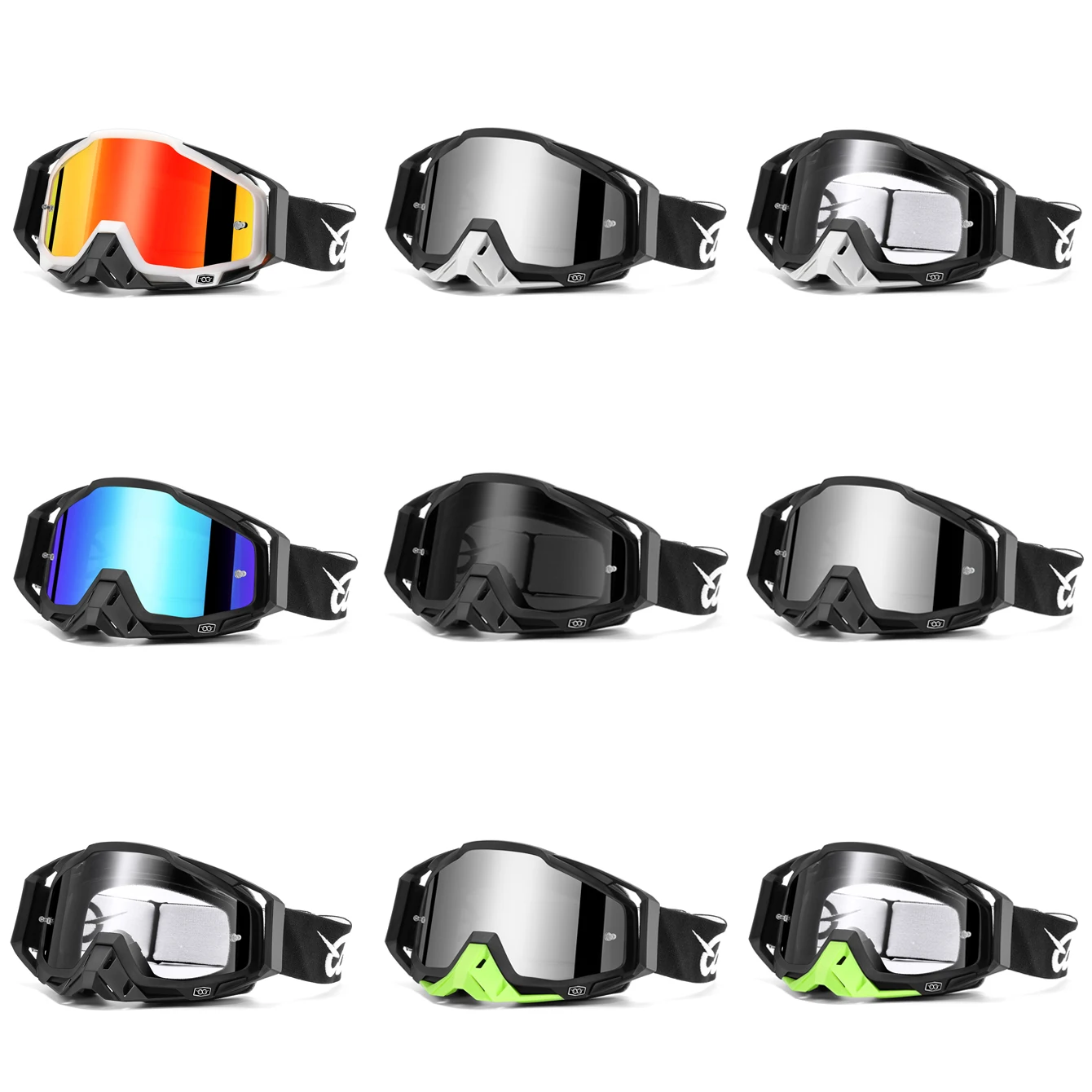 نظارات سباق موتوكروس مقاومة للرياح للدراجات النارية، نظارات سباق موتوكروس مقاومة للغبار لركوب الدراجات في الهواء الطلق والرياضات على الطرق الوعرة والتزلج المستقطب #1