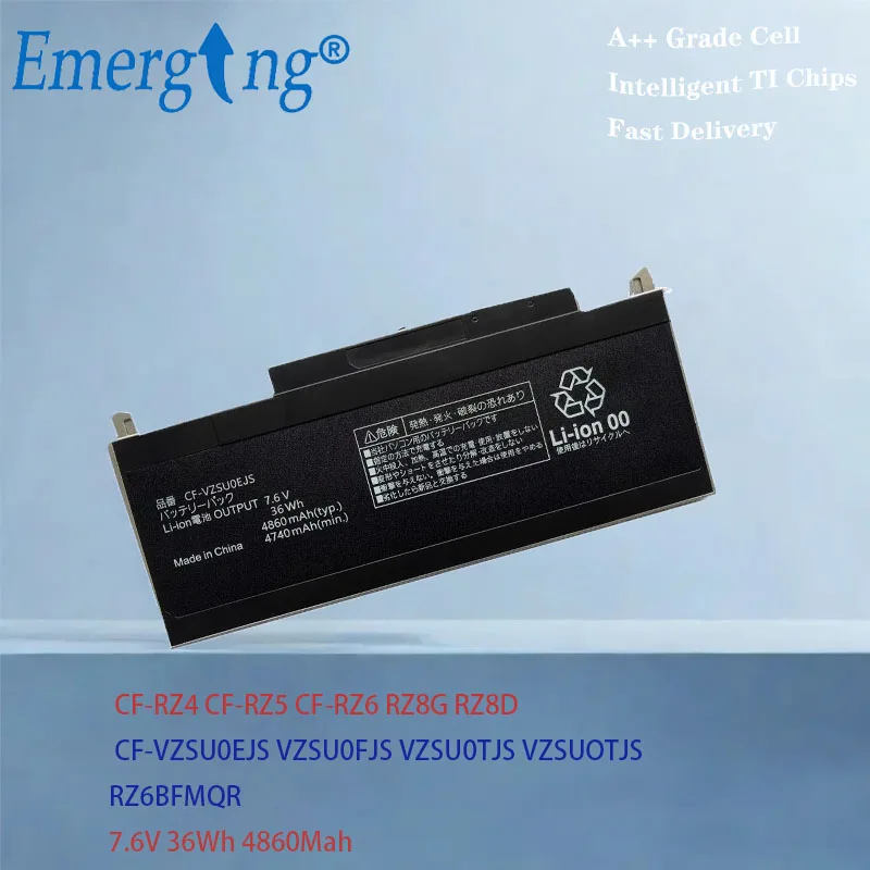 

Аккумулятор Emerging CF-VZSU0EJS CF-VZSU0FJS VZSU0TJS VZSUOTJS RZ6BFMQR для CF-RZ4 CF-RZ5 CF-RZ6 RZ8G RZ8D 7,6 В 36 Втч