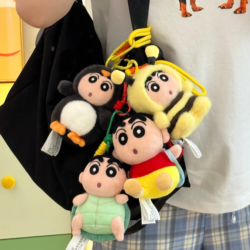 

Genuine Crayon Shin Chan Cosplay Bee Lobster Deer Plush Pendant Kawaii Stuffed Figure Plushies Soft Toy Kid Gift