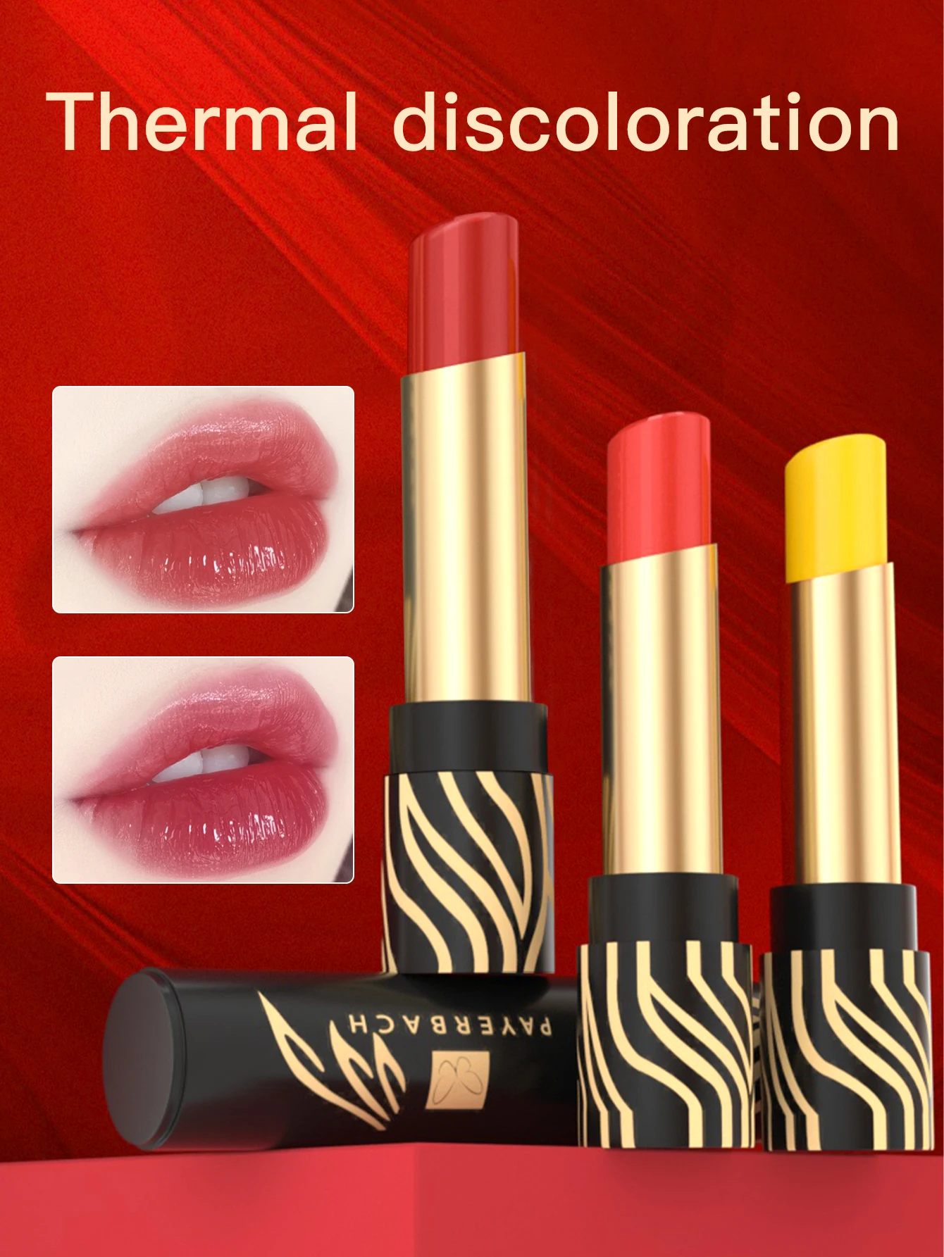 

two sets Payeba changing color lips, lipstick