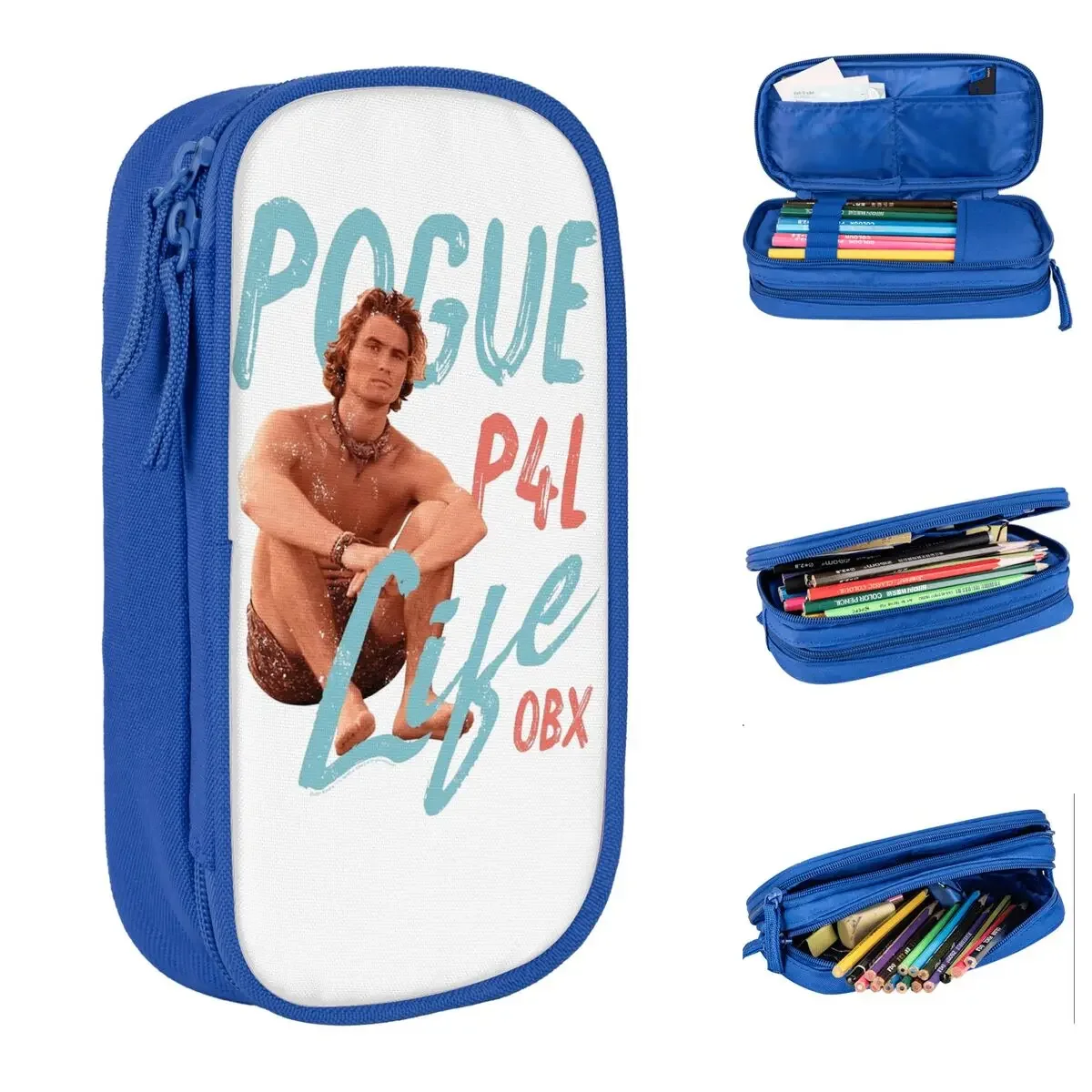 

Fun Outerbanks John Booker P4L OBX Pencil Cases Pencilcases Pen Holder for Student Large Storage Bag Supplies Zipper Stationery