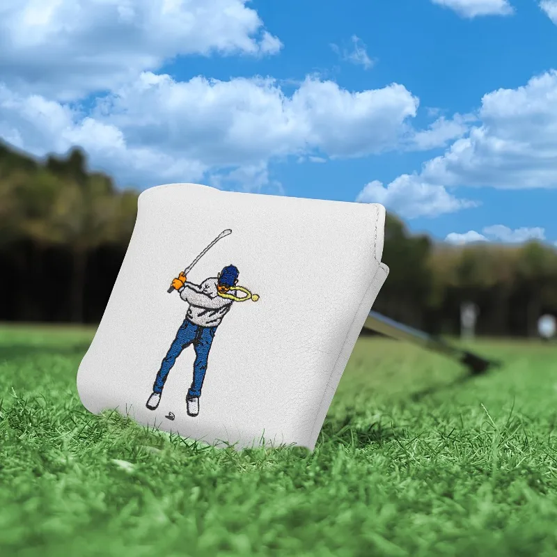 ฝาครอบหัวไม้กอล์ฟทรงสี่เหลี่ยม, วัสดุสังเคราะห์ทนทาน, หลายสีให้เลือก, อุปกรณ์เสริมสำหรับกอล์ฟ