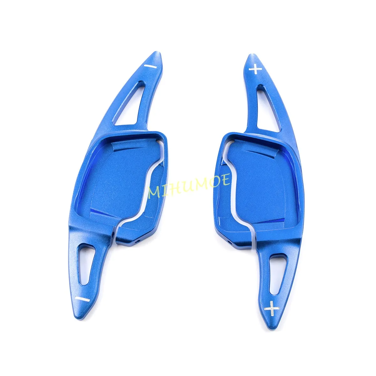 For 2019+ Audi A3 A4 S4 B9 A5 A6 C8 A7 Aluminum Steering Wheel Paddle Shifter Extension Gear Shift Trims Blue