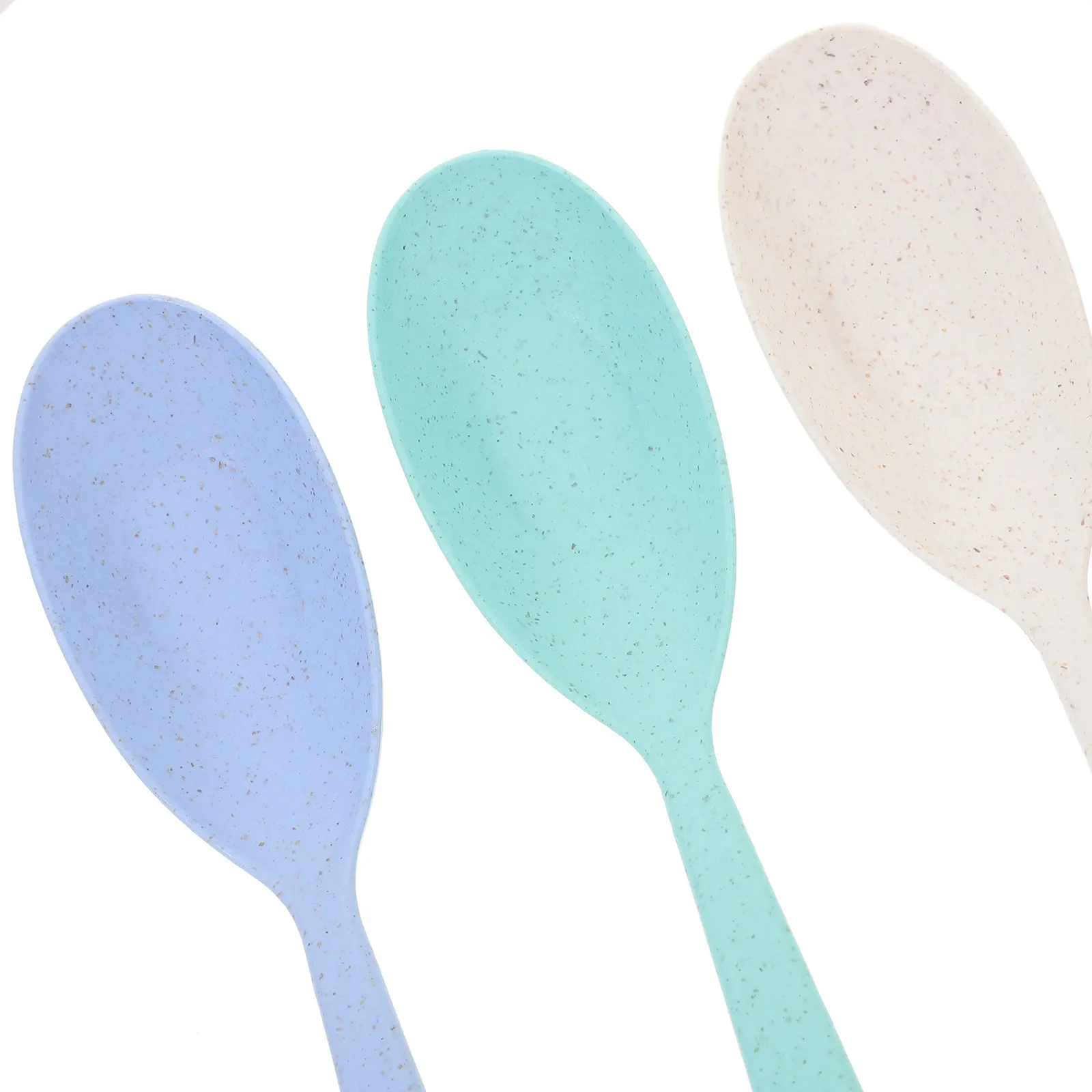 

6 шт., детские ложки с защитой от ожогов, ложка для супа из пшеничной соломы для кемпинга, пешего туризма, путешествий, детская посуда, пластиковая ложка, кухонные барные инструменты