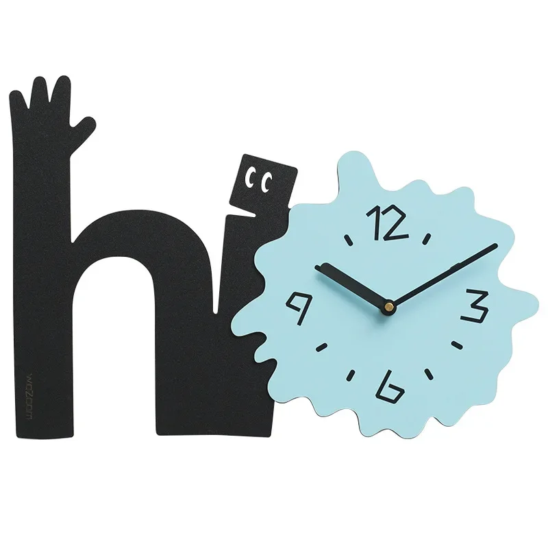 

Cream Wind Art Wall Clock Living Room Home Fashion Creative Clock Clock Dining Room Wall Hanging