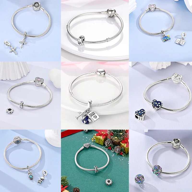 3-teiliges Charm-Perlen-Set, bunte Emaille-Tier-, Blumen- und Herz-Anhängerperlen für DIY-Armband, Halskette, Schmuckherstellung, Geschenk für Frauen und Mädchen – Detail 10