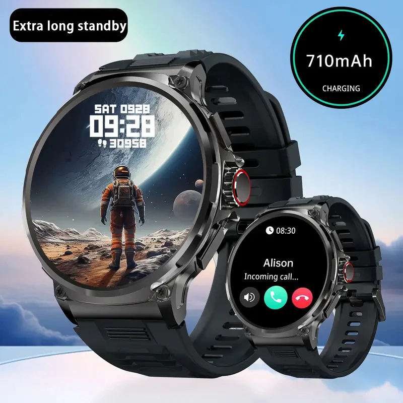 

Новые 710 мАч Bluetooth Call Смарт-часы Мужские спортивные часы для фитнеса 1,85 "HD монитор здоровья Водонепроницаемые умные часы для праздничных подарков