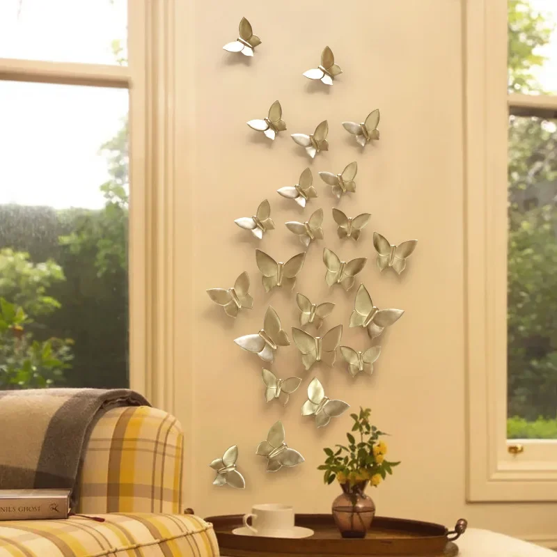 Creative Soft Decoration Home Furnishing Villa Wall Decorations Hanging Pieces Butterfly Crafts