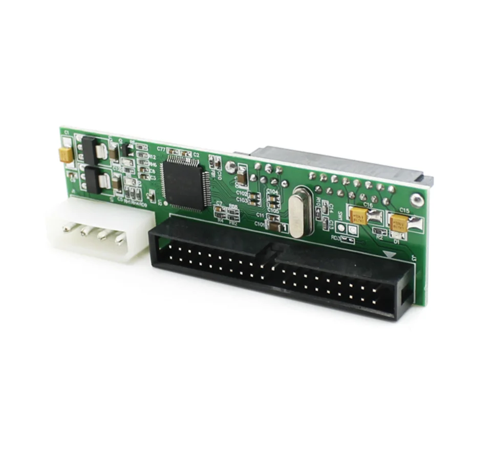 New 7+15p 22pin SATA female to IDE PATA 40Pin male Chipset Jmicron JM20330 adapter SATA-IDE card