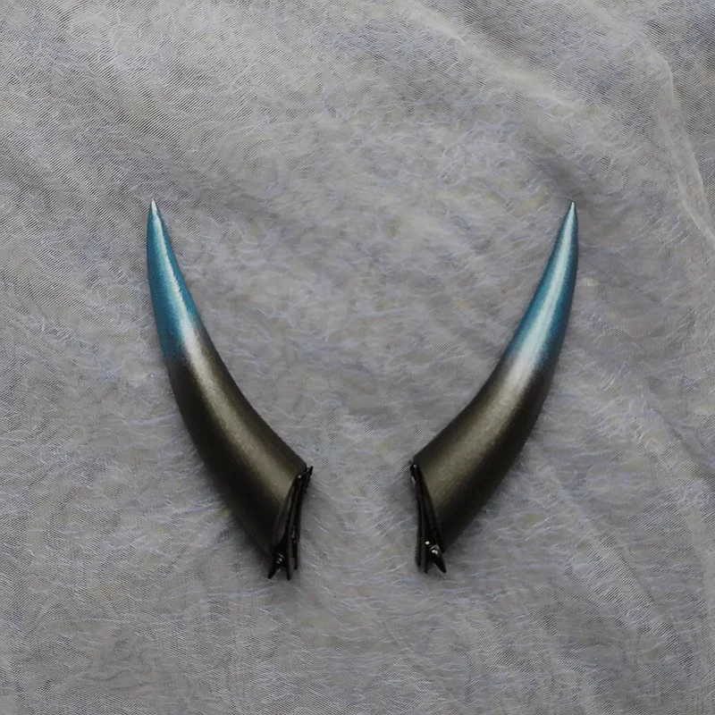 10/14/18 سنتيمتر أنيمي التدرج هالوين قرون الشيطان مشبك للرأس ليلة حفلة تأثيري أغطية الرأس الظلام القوطية كوميك كون الدعائم اكسسوارات