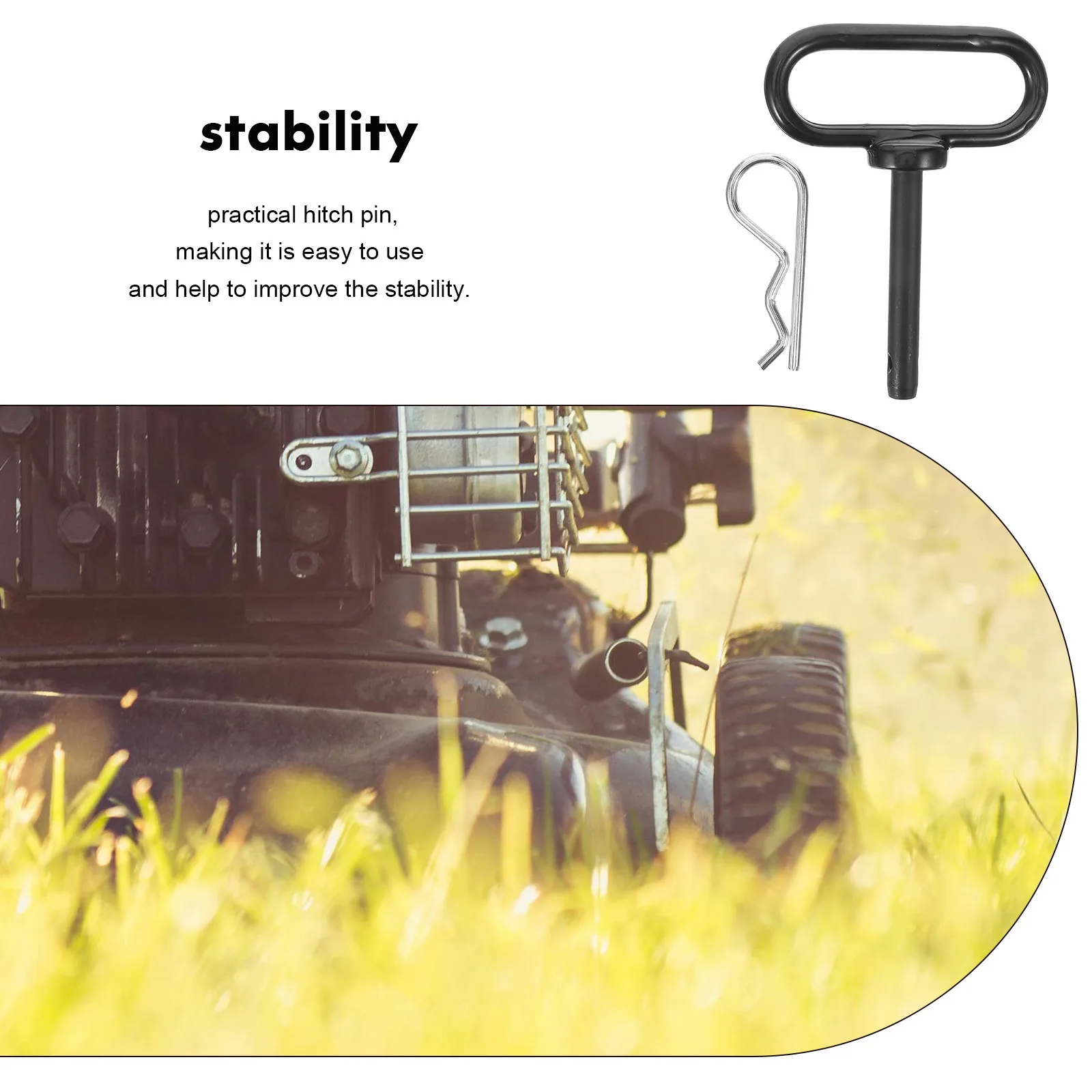 

1 set 1 Set Sturdy Hitch Pin For Lawn Tractor Hitch Lawn Mower Trailer Towing Hook Trailer Receiver Riding Mower Accessories