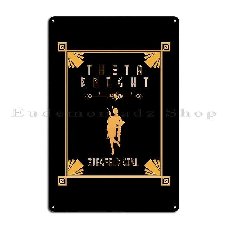 Theta Knight Metal Plaque Wall Custom Designs Printing PaintingCustomize Tin Sign Poster