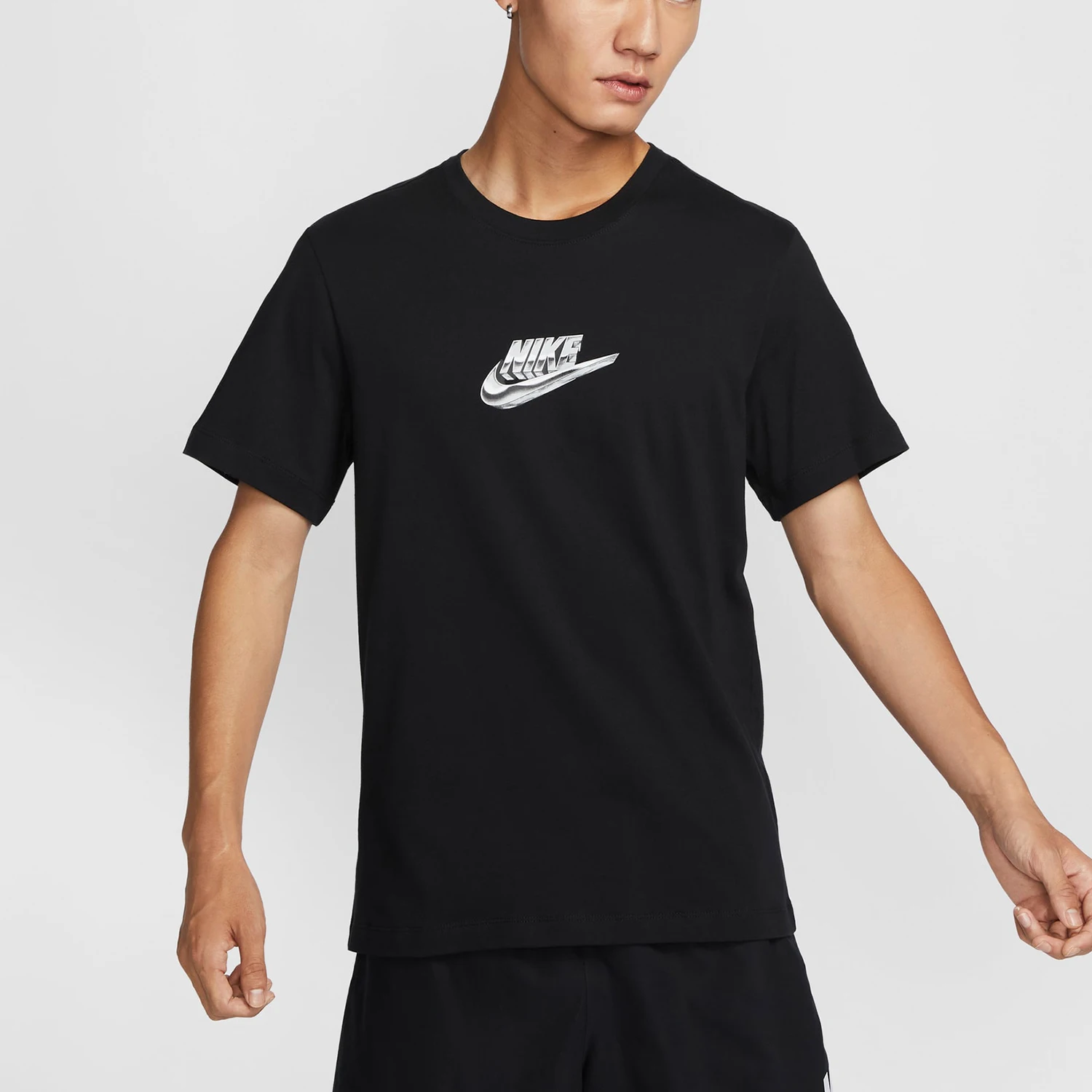 

Официальный летний новый мужской простой повседневный спортивный рукав Nike с круглым вырезом и коротким рукавом FZ5398-010