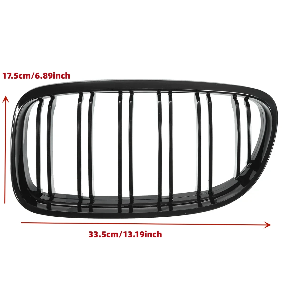 Sport Style Glossy Black Front Kidney Grille Double Slat Bumper Grill For BMW 3 E90 E91 LCI Facelift 2009‑2012 Sedan Touring