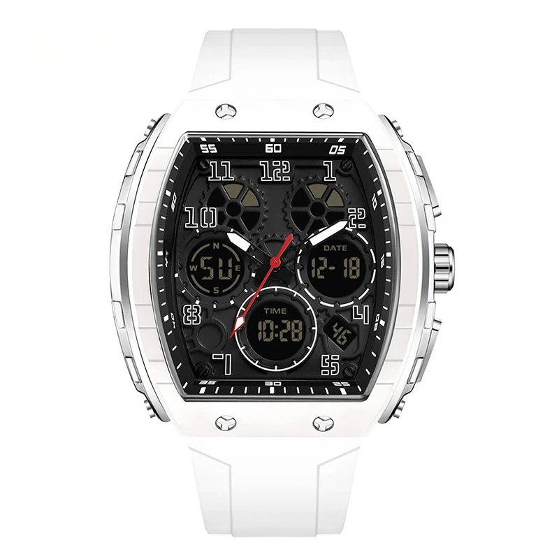 

Watch trendy electronic men's watch multifunctional waterproof outdoor sports silicone digital men's watch
