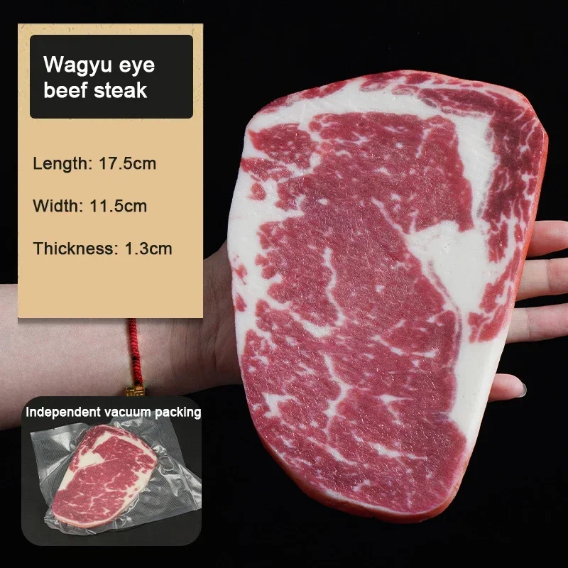 PVC Simulation Food Artificial Meat Fake Beef Steak Model Restaurant Home Table Kitchen Decoration Accessories Photography Props