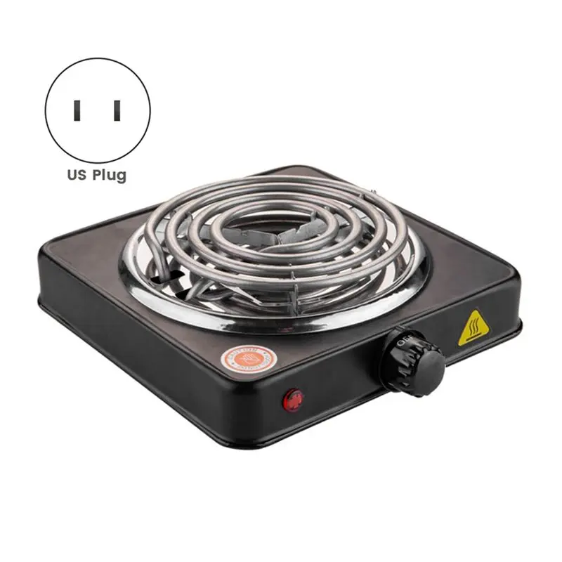 AS94-1 Piece Household Mini Single Disc Burner Electric Furnace Portable Hot Plate Mosquito Incense Furnace US Plug