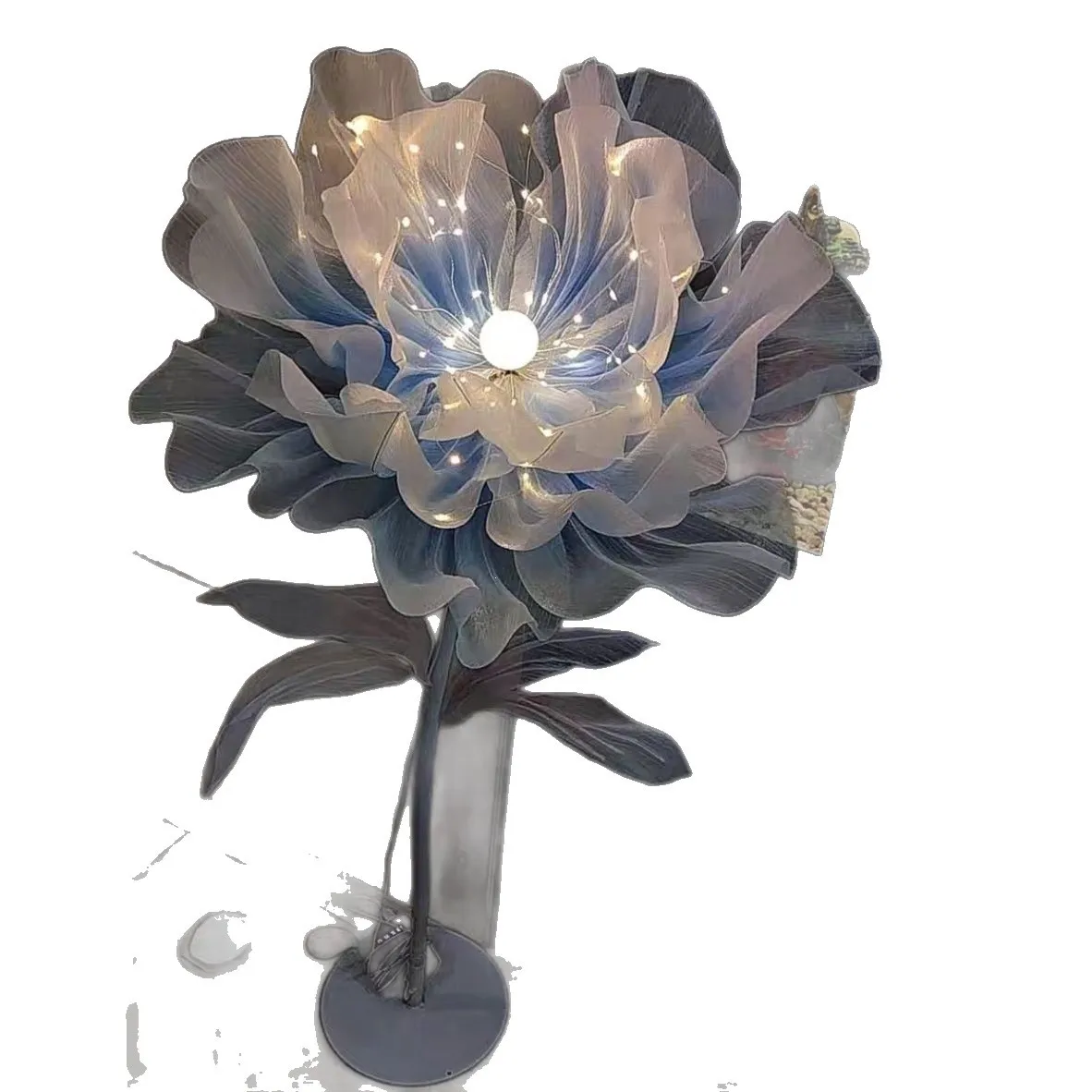 Giant Poppy Simulated Flower Floor Ornament Living Room Bedroom Atmosphere Shooting Background Decoration