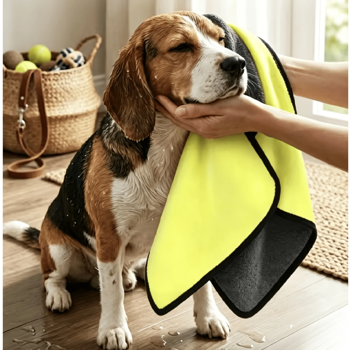 Hot Pet Absorbent Towel Double Layer Dog Bathing Towel Dog Bathrobes Wiping Cloth High-Quality Grooming Towel for Dogs Cats