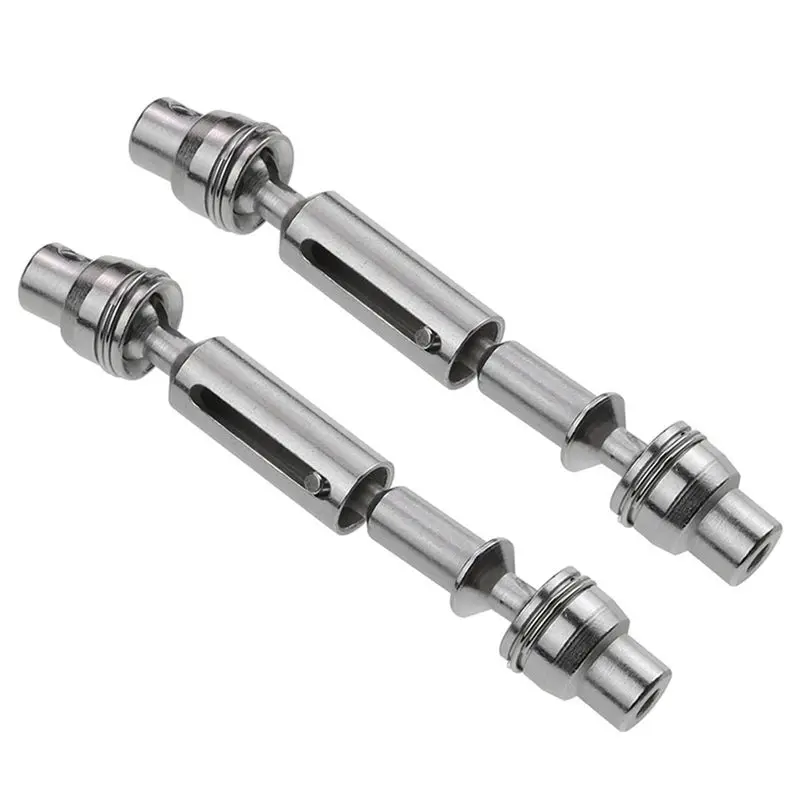 Best-3X Upgrade Metal CVD Drive Shaft For WPL D12 C24 C34 B14 B24 B16 B36 MN D90 MN99S Henglong RC Car Parts,Silver