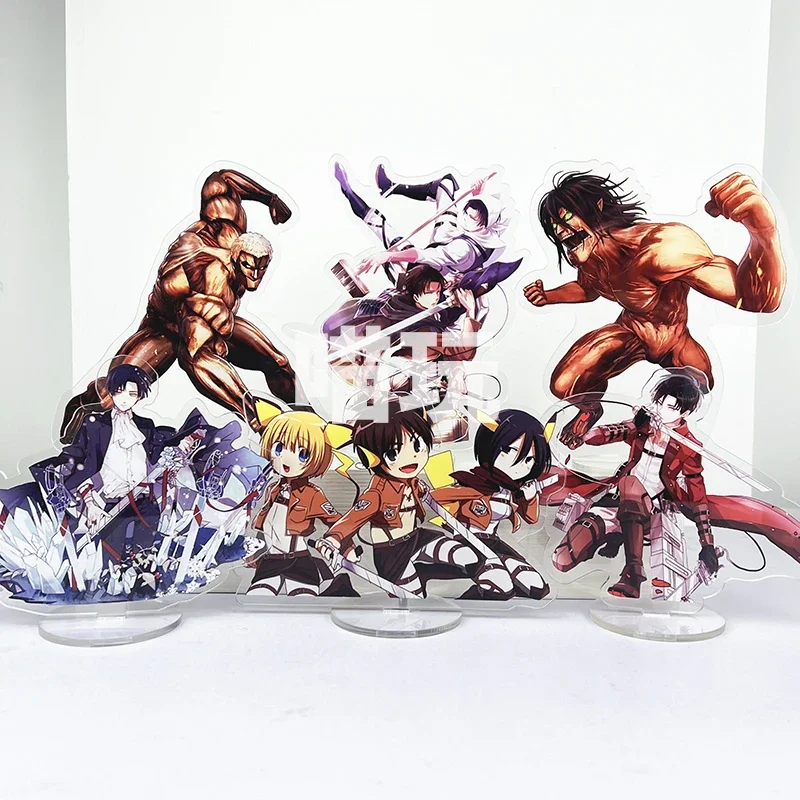 

Anime Shingeki no Kyojin Attack On Titan Levi Ackerman Eren Jaeger kyojin The Armored Cosplay Standing Sign