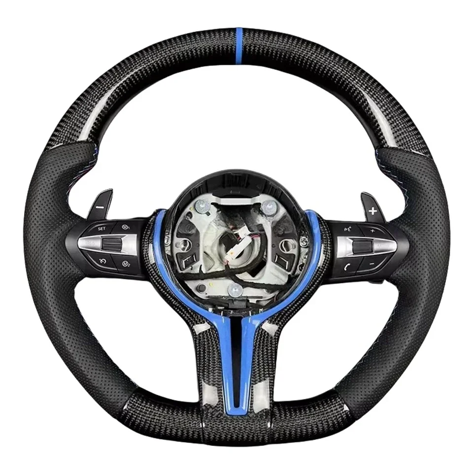 

Руль из карбона для BMW F01, F06, F10, F11, F12, F20, F21, F22, F25, F26, F30, F31, F32, F33, F34, F36, M3 F80, M4 F82, M5 M Sport F90