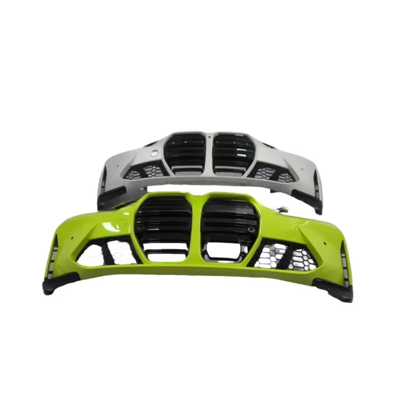 For BMW 3 Series 4Series M3M4 Front Bumper Body Kit ABS Material Fog Light Cut-Outs Fits G80 M3 G82 G83 M4 Grille New Car Bumper
