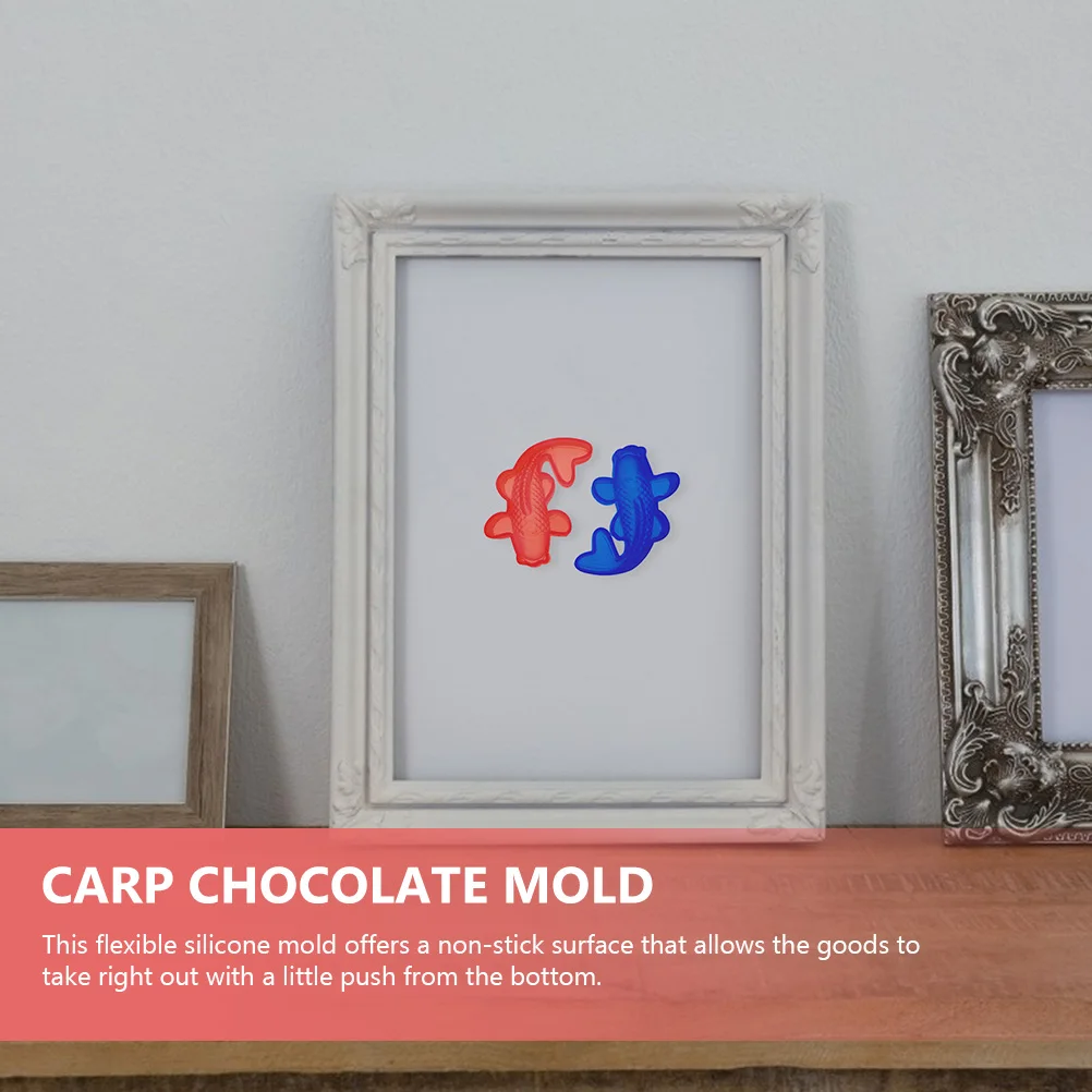 

3Pcs Carp DIY 3D Fish Mould Flexible Jewelry Silicone Mold Accessories Parts Non Stick Easy Carp Shape Mold Demold