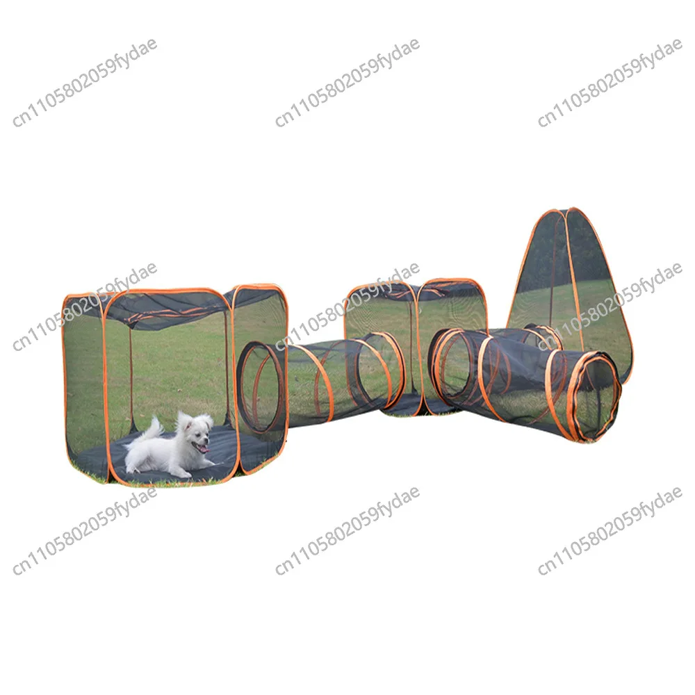 Pet cage folding kennel cat litter game channel toy cat and dog fence manufacturer