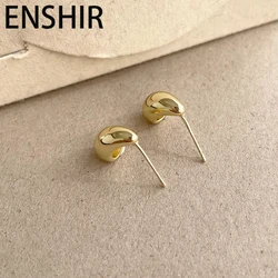 ENSHIR Small Water Drop Stud Earrings for Women Fashion Personality Party Daily Jewelry Gifts Wholesale