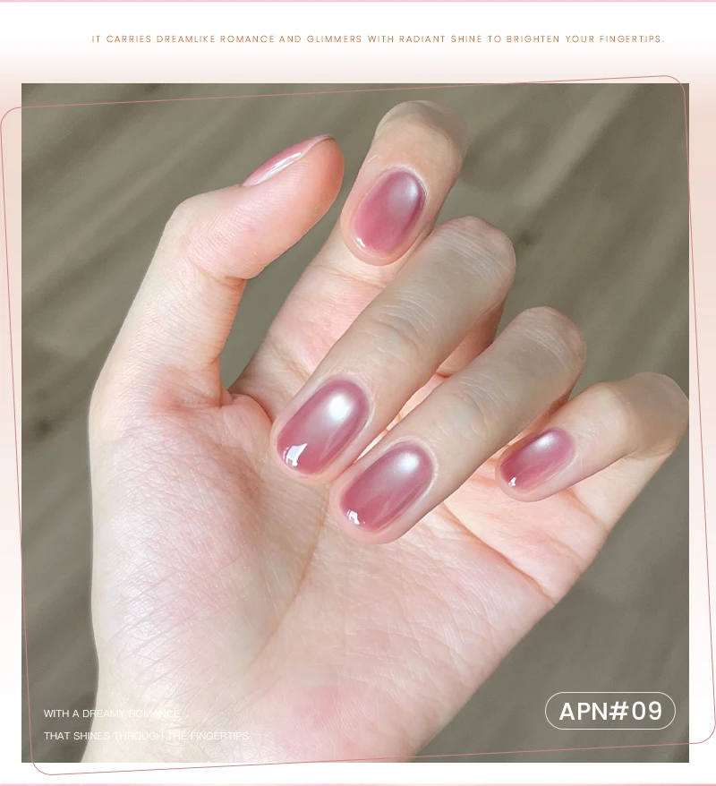 AS Colors Nude Magnetic Cat Eye Gel Nagellack Rosa UV LED Soak Off Gel Lack Crystal Cat Eye Gel Lack Professionelle Emaille – Detail 8