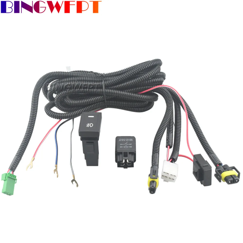 Fast Delivery For H11 Fog Lamp For Suzuki SX4 Grand Vitara Alto Swift 3 JiMmy Fjignis 2 Wiring Harness Wire Sockets + Switch