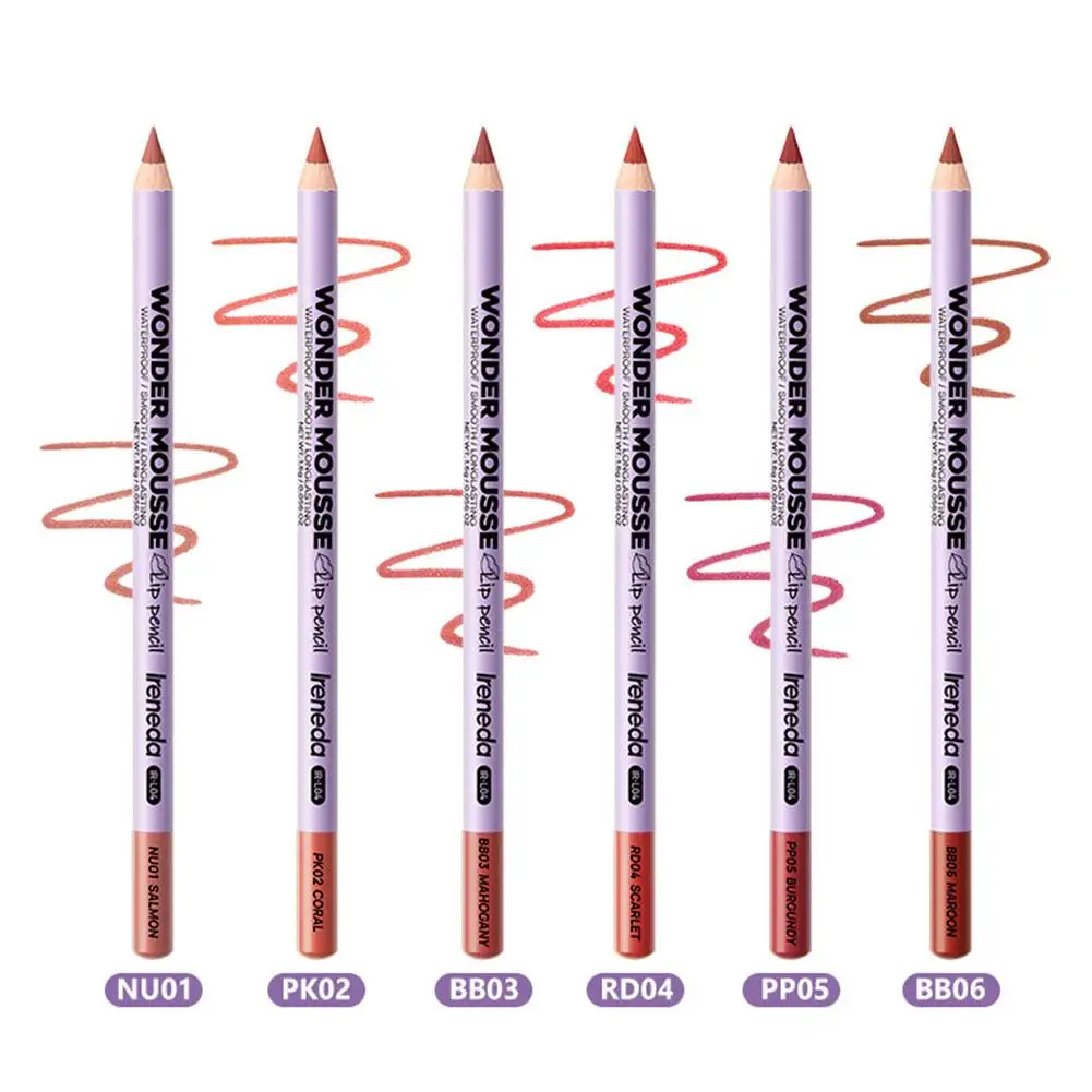 6Colors Lip Liner Matte Waterproof Professional Charming Moisturizing Lipstick Contour Lips Makeup Tool Cosmetic