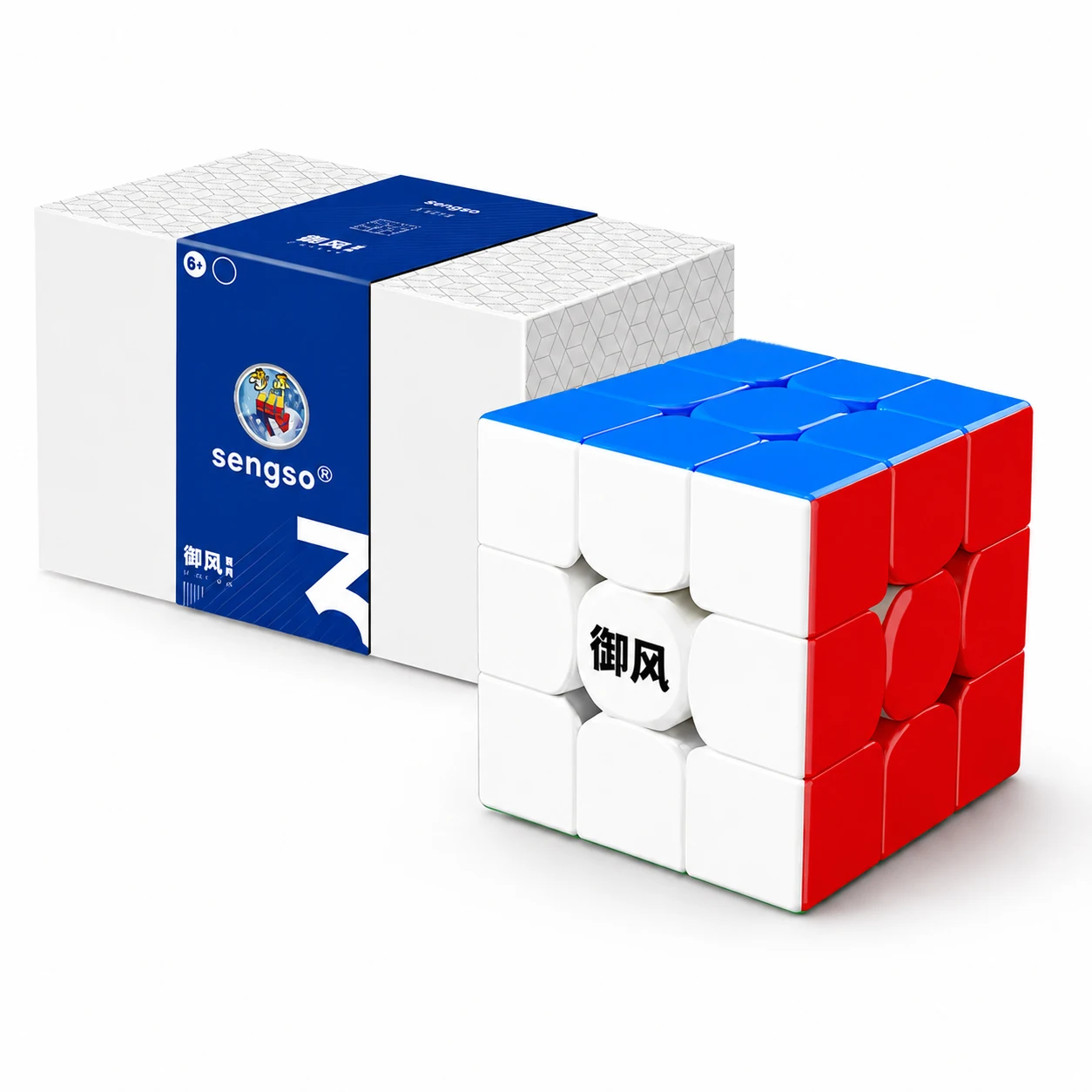 SENGSO Magnetic 3x3 Speed Cube Stickerless Fast Smooth Turning Puzzle Cube for Kids Beginners Competition Cube