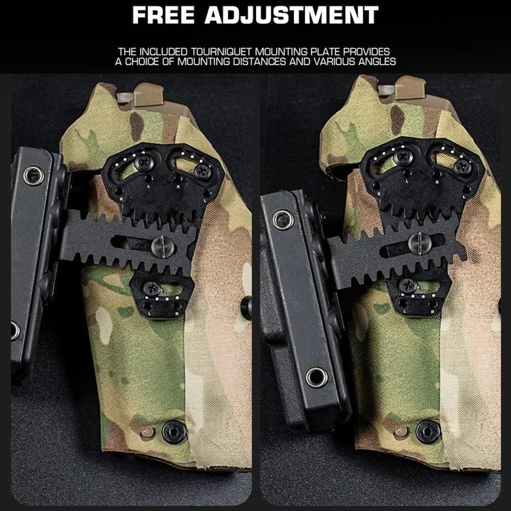 Tactical Extension Adapter , Adjustable Negative Cant Plate Right-Angled for QLS System Extension Magazine Metal Accessory