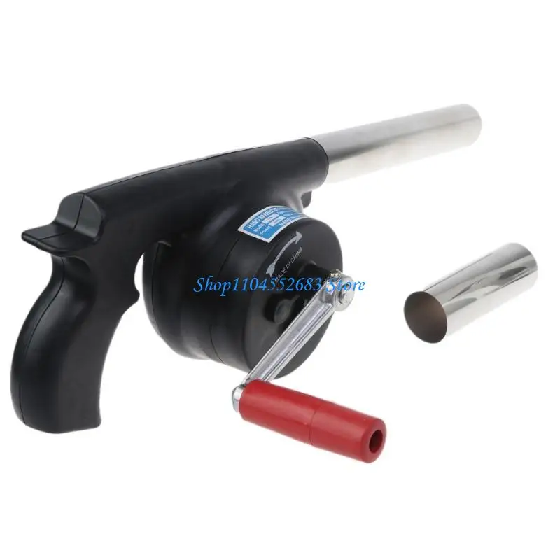 Y6gd manual soplador aire barbacoa aire libre ventilador barbacoa portátiles portátiles a mano BBQ Bellows