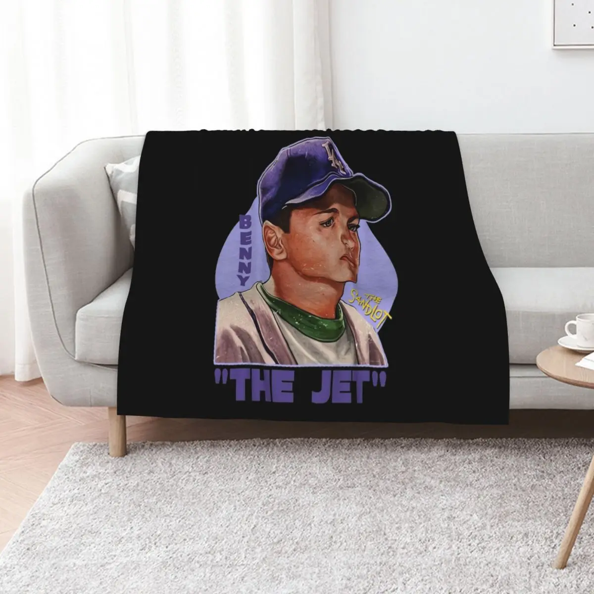 The Jet - The Sandlot Throw Blanket Tourist Bed linens Warm christmas gifts Flannels Soft Plush Plaid Blankets