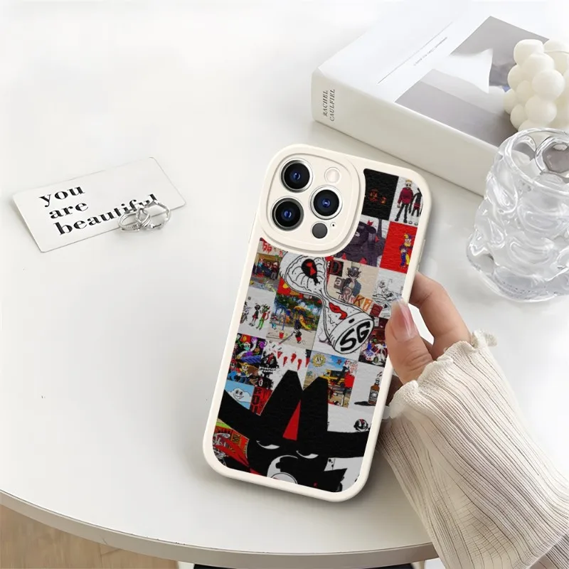 Lil Darkie Where Is Darkie Phone Case White For IPhone 14 11 13 12 Pro Max Mini Xs X Xr 7 8 Plus SE2020 Leather Texture Coque