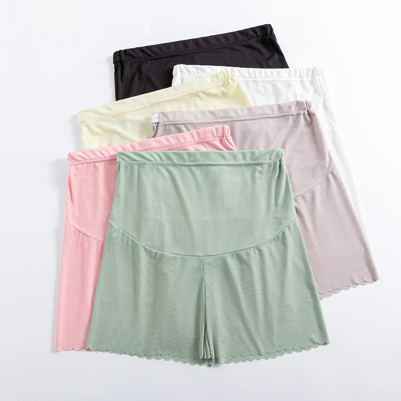 Neue Sommer Mode Low-rise/Hohe Taille Schwangere Frauen Sicherheit Hosen Dünne Schwangerschaft Shorts Gestreckt Mutterschaft Shorts Hosen