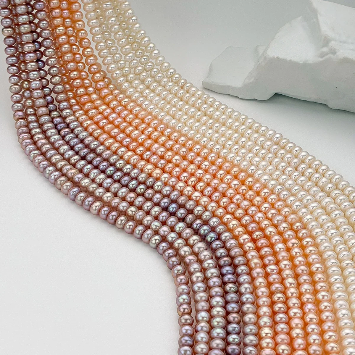 AAA Natural Freshwater Pearl Bread Beads Strong Light for DIY Women Men Necklace Bracelet Earring Jewelry Making Accessories