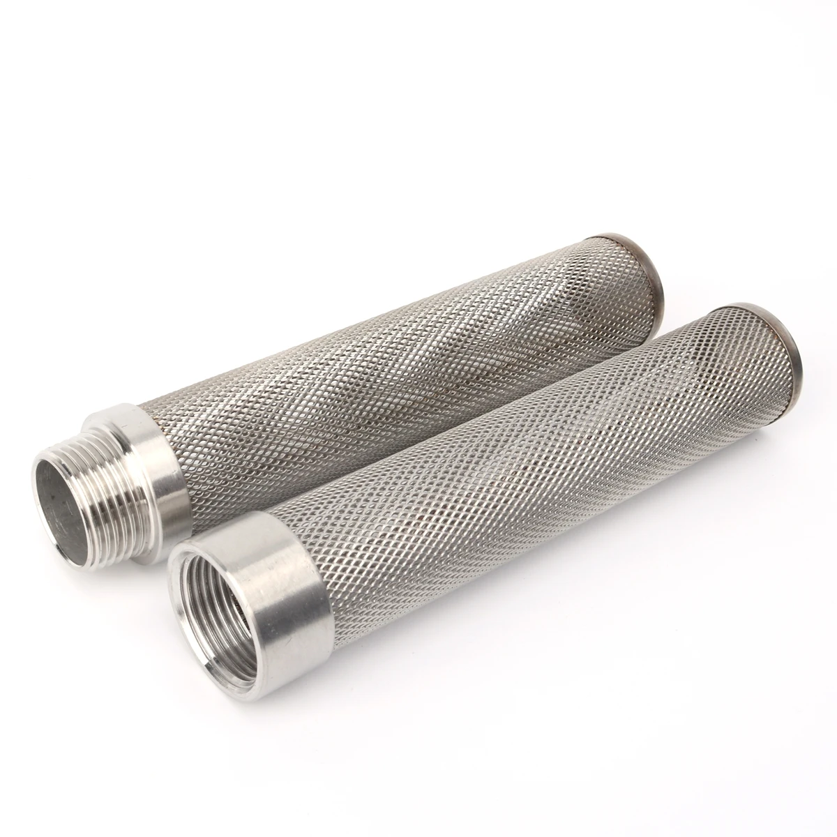 Filtro de aço inoxidável de corpo inteiro alongado, 20-63mm, malha macho/fêmea, filtro de mangueira de irrigação de jardim, filtro de tubo de aquário