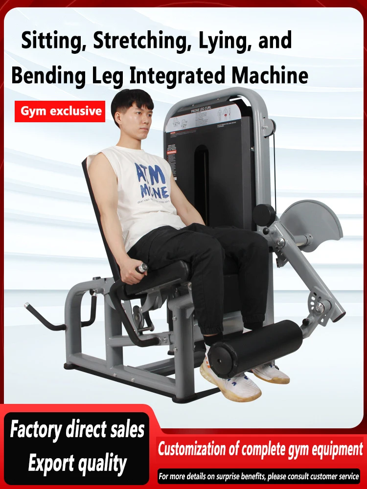 

Leg Flexion Extension Bending Lifting Integrated Machine, Sitting Leg Extension Horizontal Commercial Fitness Trainer