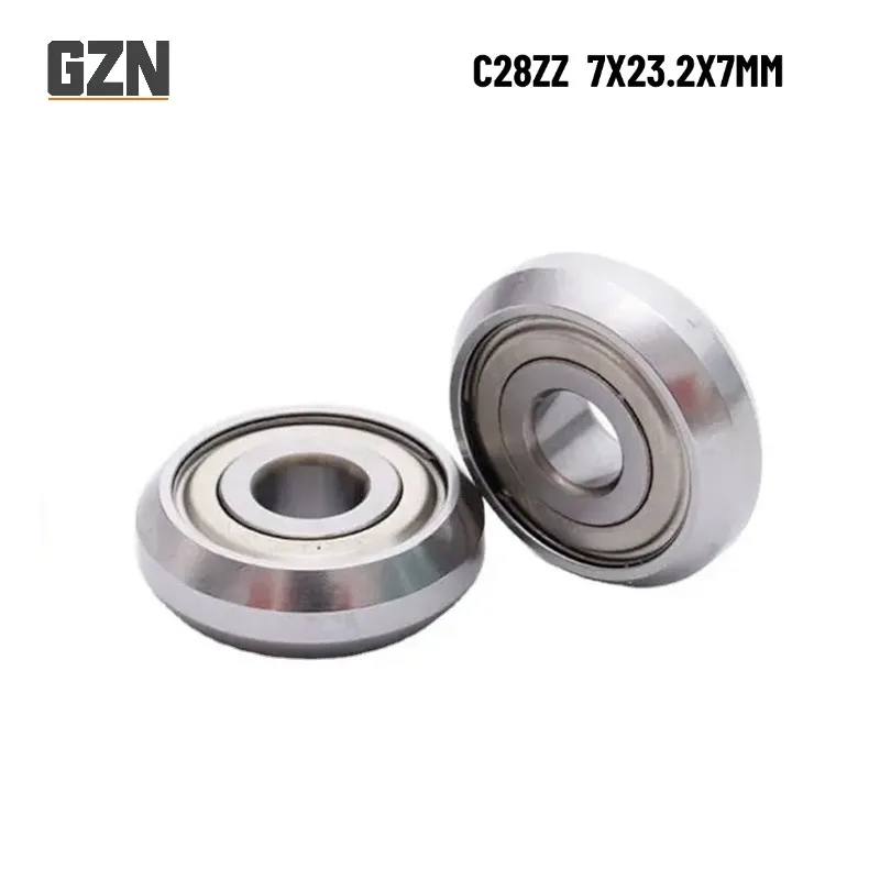 10PCS C28ZZ 7x23.2x7mm linear guide motion Printing Machine Bearing Roller Bearing Non-standard Bearings