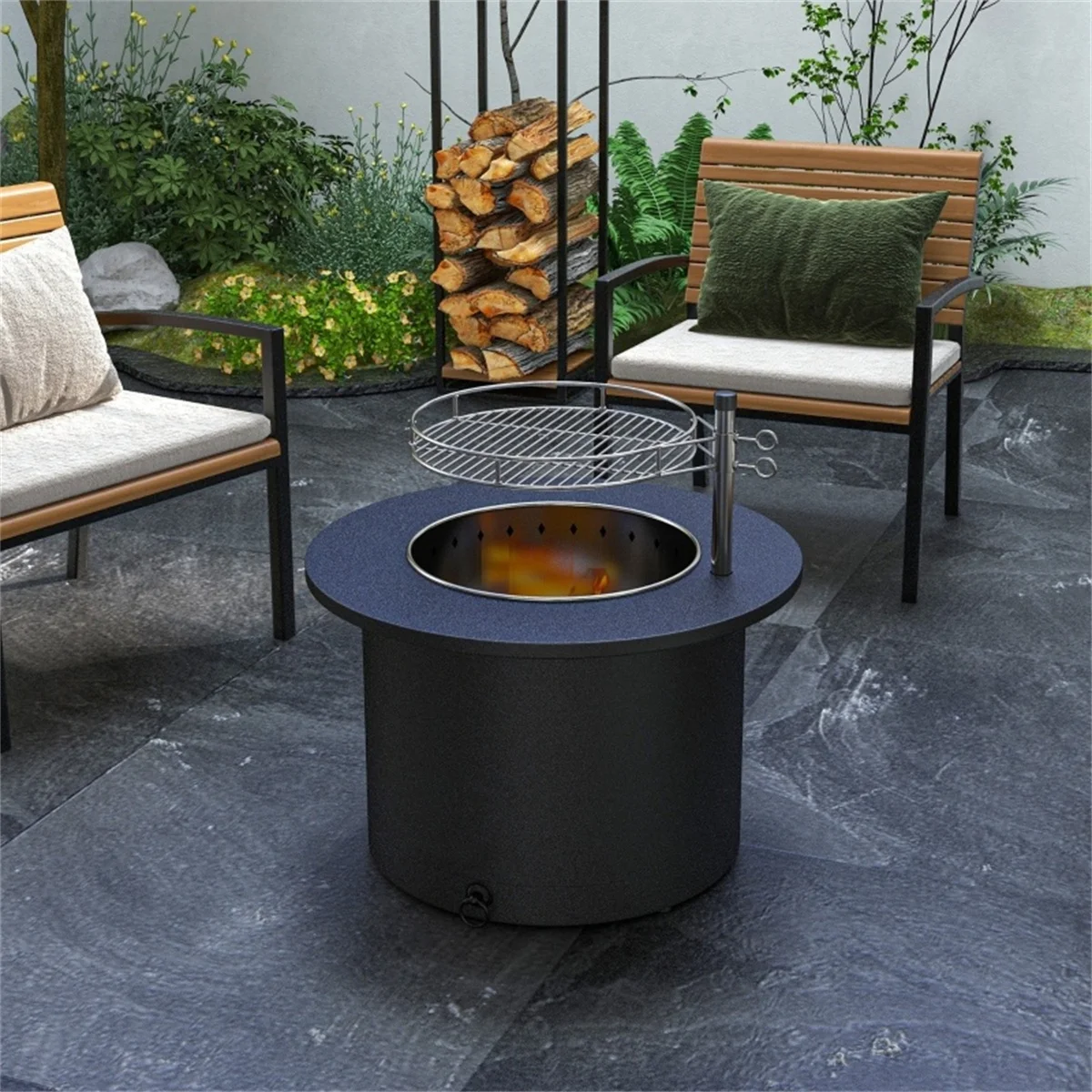 

Outdoor Fire Pit Black