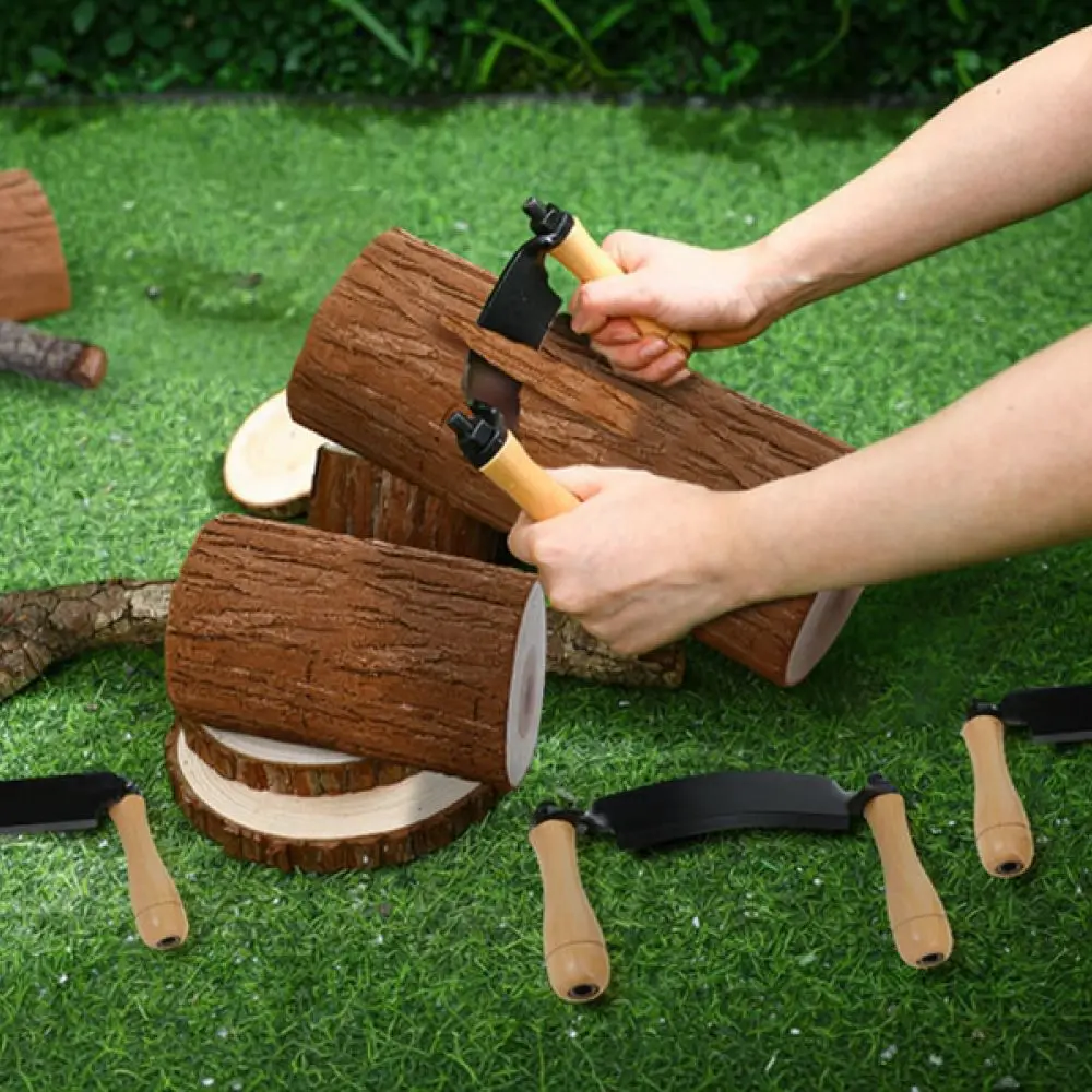 Manual Woodworking Scraper Crescent Blade Bark Peeler For Carpentry Craft Carving Wood Surface Maintenance Garden Log Tool