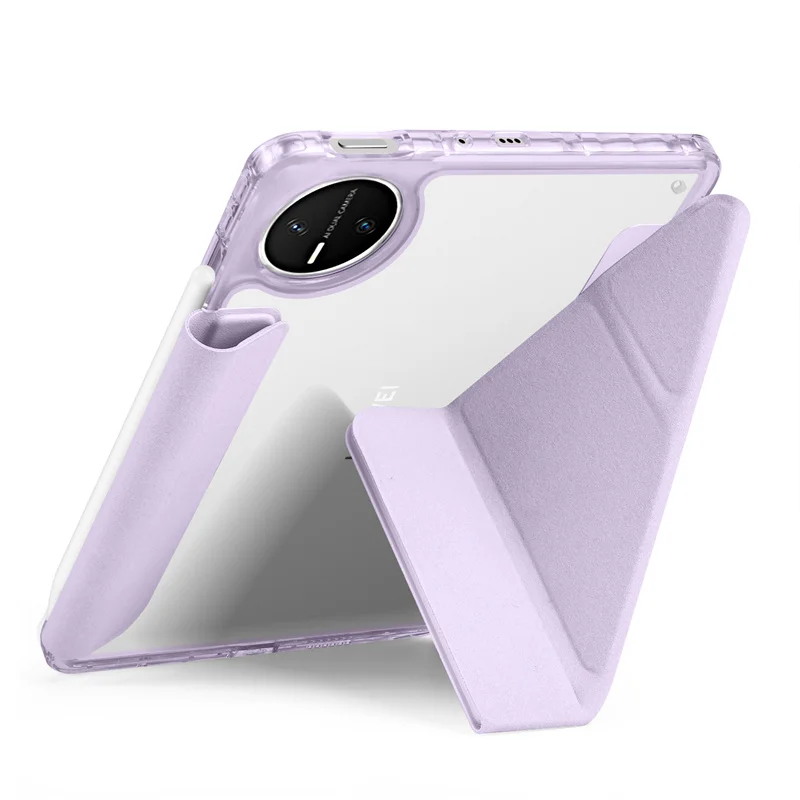 

Чехол для Huawei MatePad Pro 12.2, умный складной кожаный чехол с акриловой задней панелью, магнитная подставка, чехол для Matepad Pro 12.2 2025 2024
